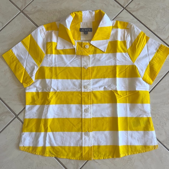 NWT J. Crew Gamine Poplin Shirt in Cabana Stripe - Picture 4 of 5